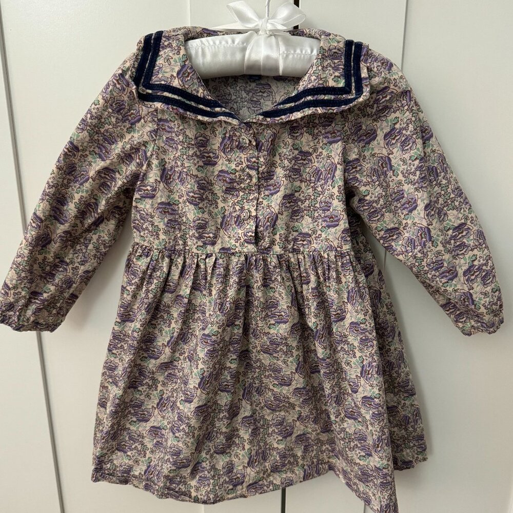 Maisonette Lavender Floral Toddler Girl Dress